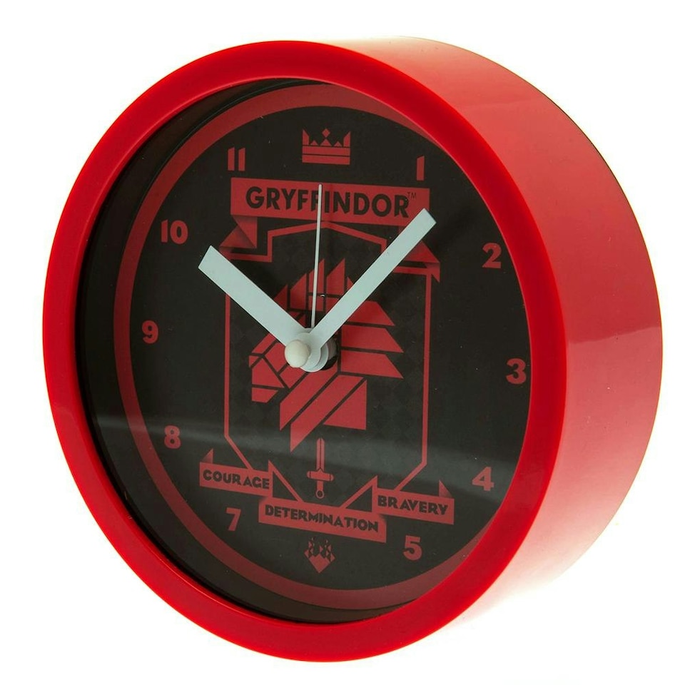 image 1 of Harry Potter Gryffindor Analogue Desk Clock - Red/Black - One Size
