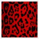 image 1 of Red leopard print (Picture Frame) White | XS
