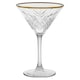 image 5 of Timeless Martini Glass With Gold Rim Sets Queensway Tall Party Drinks Glassware | Clear | Clear | Set of 4