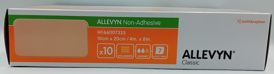 image 1 of Allevyn Non-Adhesive 10x20 Box of 10