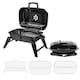 image 1 of Alivio Portable Barbecue Grill, High Quality BBQ Charcoal Grill (Black)