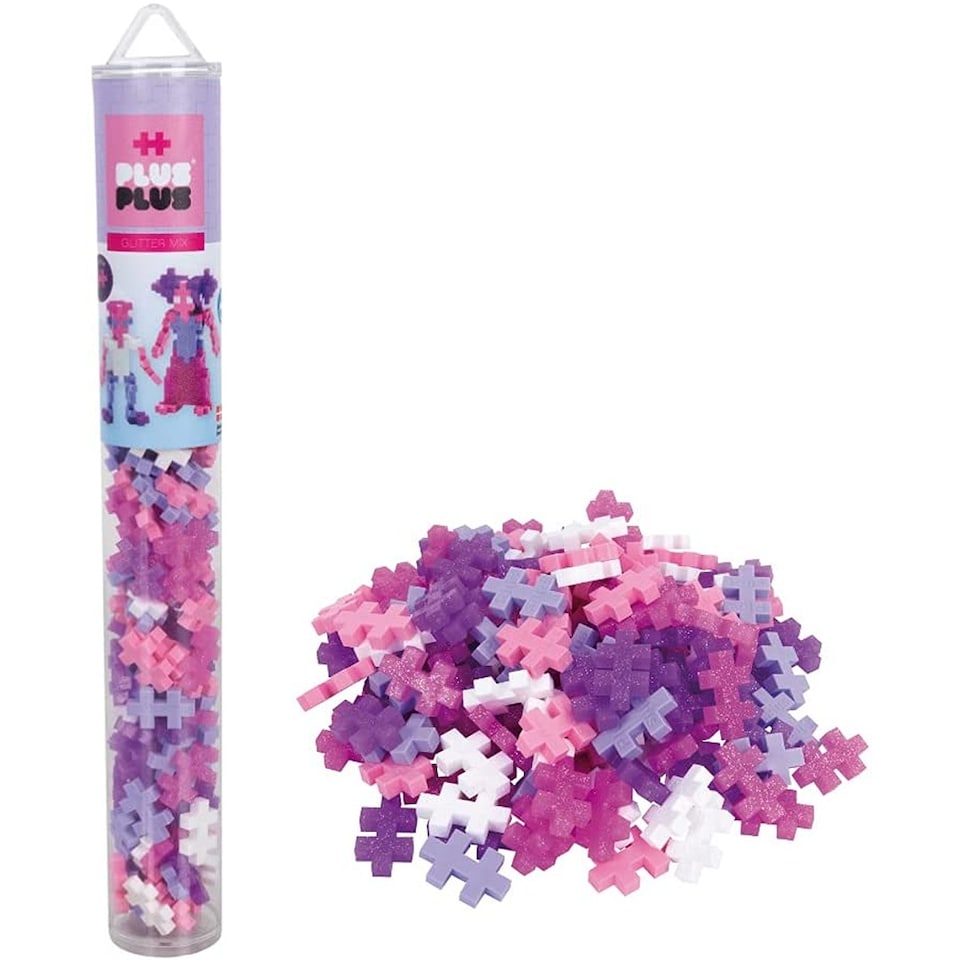 image 1 of Plus Plus Glitter Colour Tube Mix 100 Pieces