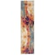 image 1 of KUKOON Bright Multicolour Distressed Abstract Runner Rug 60cm x 240cm Multi