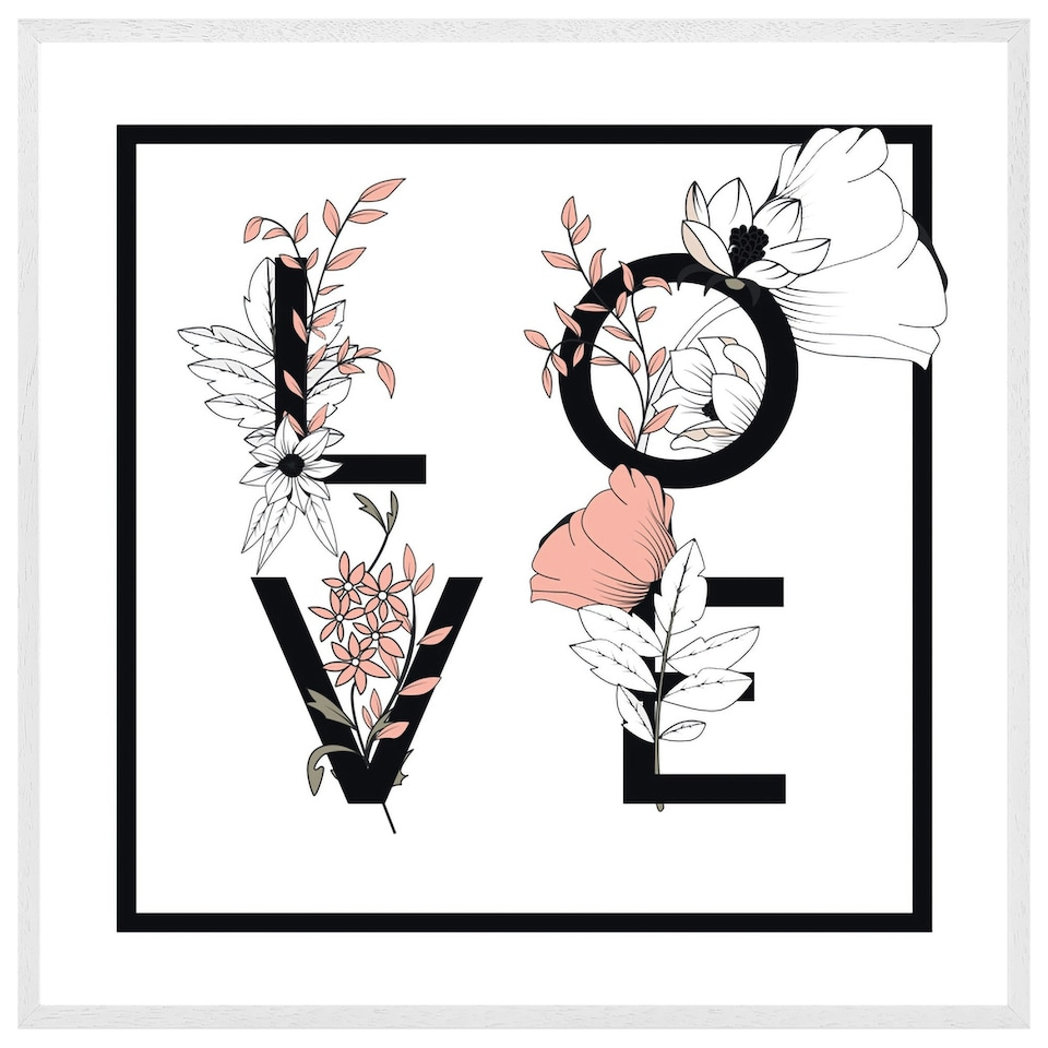 image 1 of Love (Picture Frame) White | XL