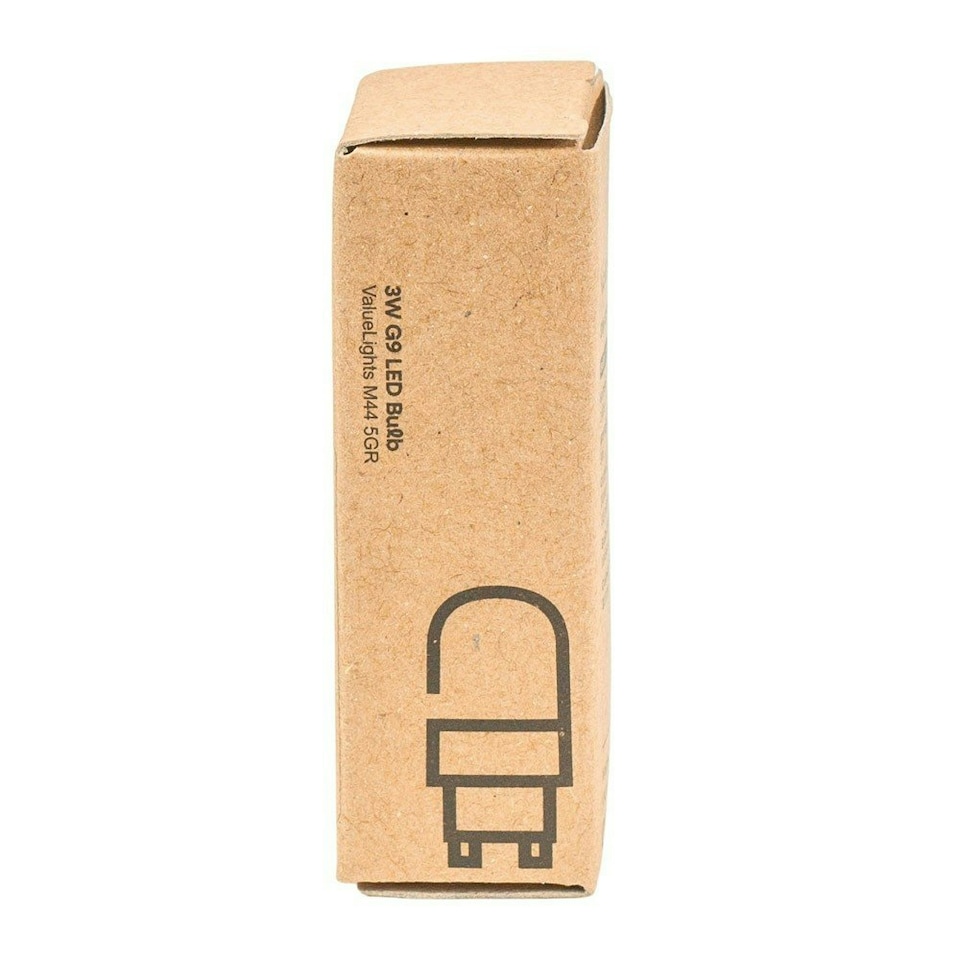 image 1 of ValueLights 3 Pack G9 Clear Plastic Capsule LED 3W Cool White 6500K 300lm Light Bulb