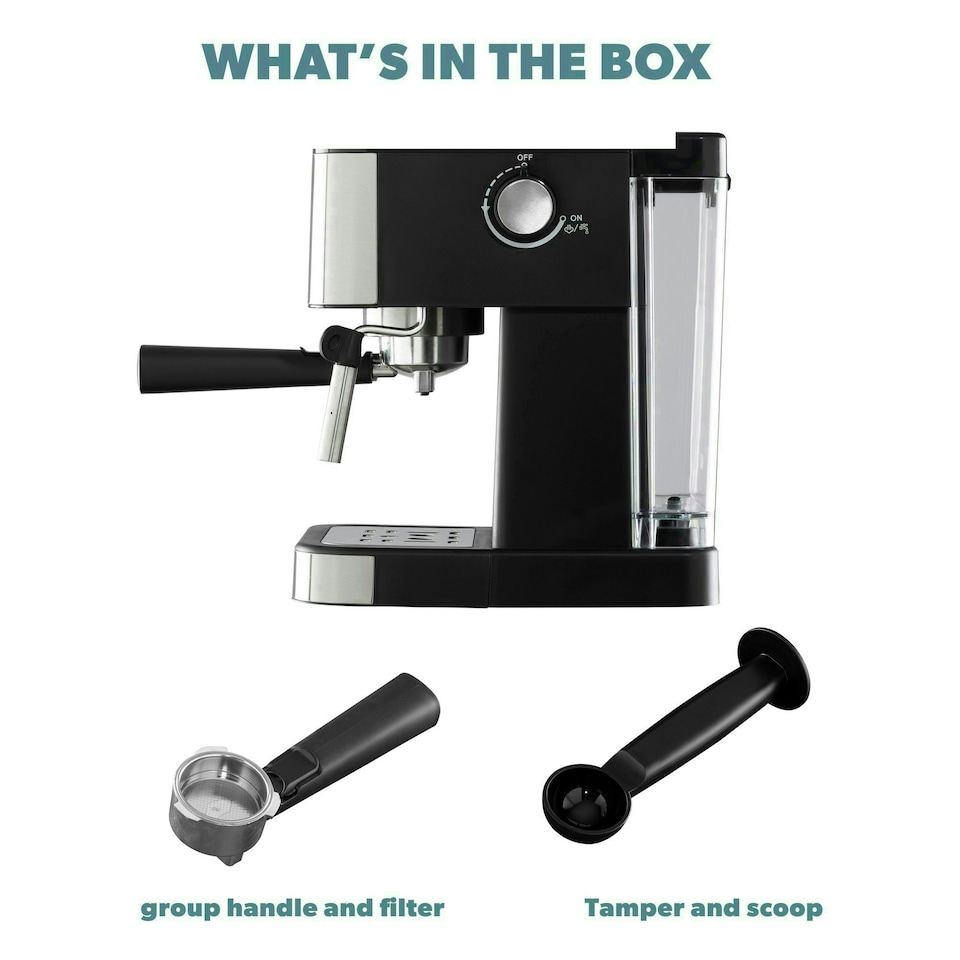 image 1 of Daewoo Espresso Coffee Machine with Steam Wand