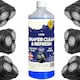image 3 of 4 x 1 Litre Shaver Cleaning Refill Fluid Handy Size Bathroom Bottle Clean & Renew Cartridge