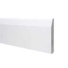 Pack of 20 (Total 20 Units) - Moisture Resistant MDF Primed Skirting - Chamfered & Rounded - 18mm (W) x 144mm (H) - 4400mm (L)
