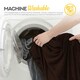 image 2 of MONHOUSE Heated Throw - Electric Blanket - Digital Controller - Timer up to 9 hours, 9 Heat Settings, Auto Shutoff - Single 130X160cm - Brown Shearling
