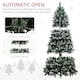 image 6 of HOMCOM 7ft Artificial Pine Christmas Tree with Pinecones, Steel Base