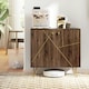 image 8 of HOMCOM Sideboard Storage Cabinet with Luxurious Steel Lines Steel Legs Brown Brown