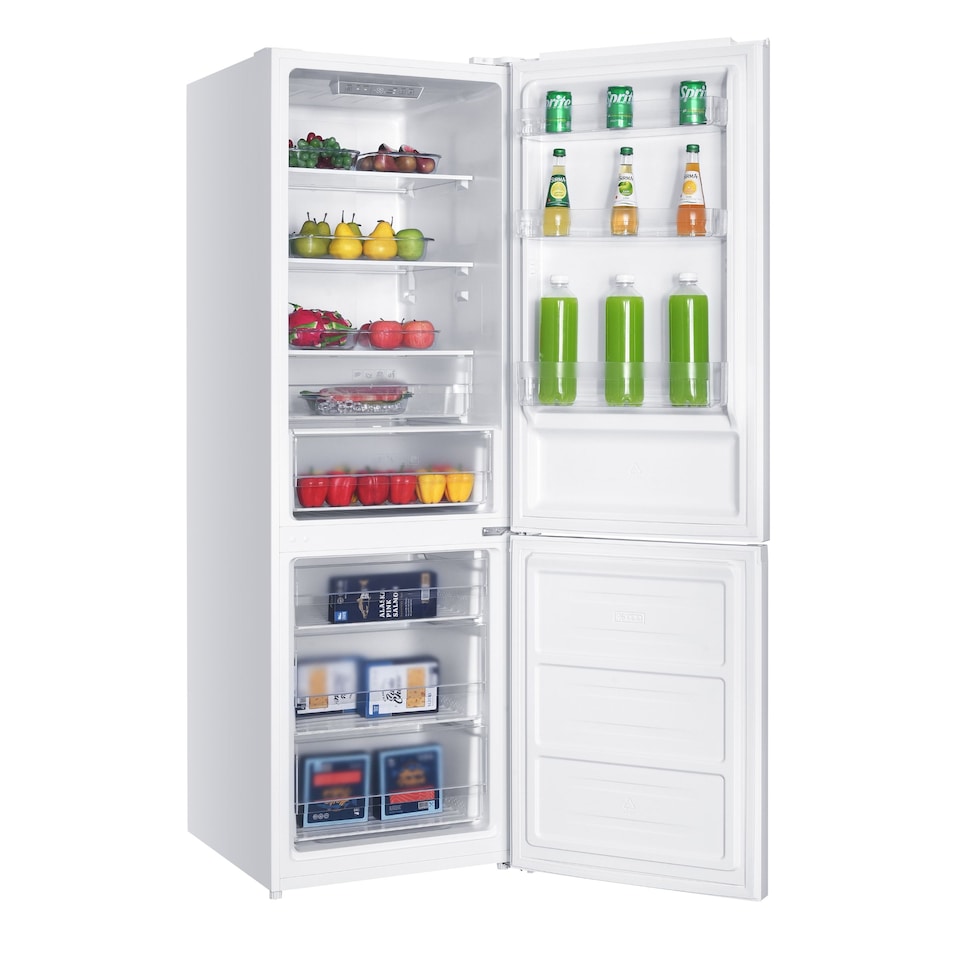 image 1 of HYE 70-30 Freestanding No Frost Fridge Freezer, 400 Litre, 60cm, White - RF01FF400W01