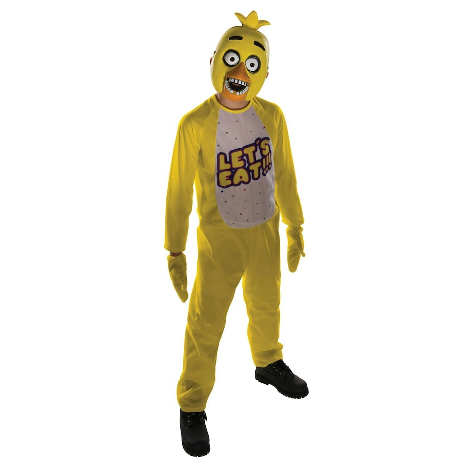 Five Nights At Freddys Childrens/Kids Chica Costume - Yellow/White - 5-6 Years 5
