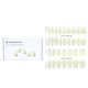 image 1 of Nail Sticker (white) - # Lemon Cream Fiesta Nail - 32pcs Multi