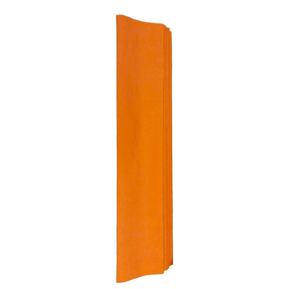 image 1 of Pack of 10 Orange Crepe Paper 50 x 200cm