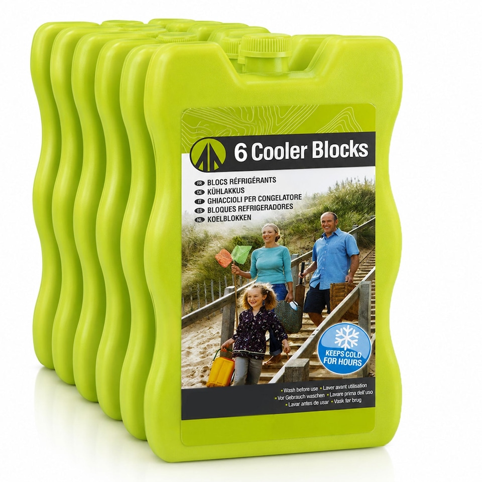 image 1 of VFM e-Store Reusable Ice Packs for Cool Box, Twin Pack 200 ml