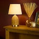 image 1 of RECHARGEABLE RATTAN TABLE LAMP Brown