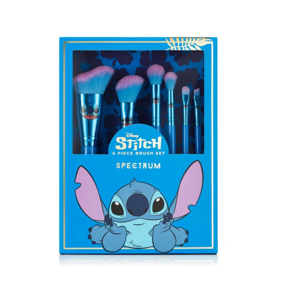 image 1 of Spectrum Disney Stitch Ride the Wave 6 Piece Brush Set