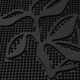 image 3 of JVLFoliage Rubber Scraper Doormat and Patio Mat Set, Black