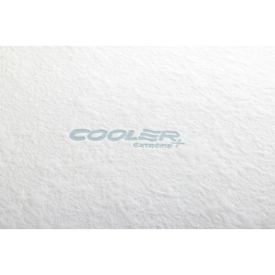 image 1 of Advanced Cooling Memory Foam Mattress Topper - 2.5cm Thick | White | Small Single