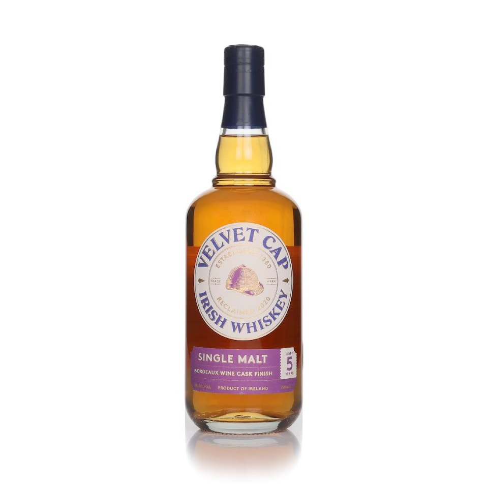 image 1 of Velvet Cap 5 Year Old Single Malt Irish Whiskey - Bordeaux Wine Cask Finish