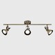 image 2 of ValueLights Brunel 3 Way Gold Ceiling Bar Spotlight | Gold
