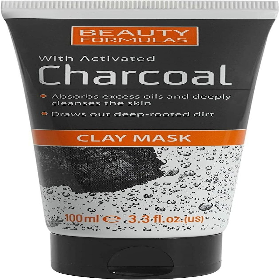 Beauty Formulas With Activated Charcoal Clay Mask 100ml