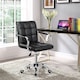 image 2 of Yaheetech PU Leather Height Adjustable Office Chair Mid-Back