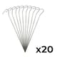 image 2 of KCT 20 pc Galvanised Steel Tent Pegs Heavy Duty Camping Ground Stakes 9"