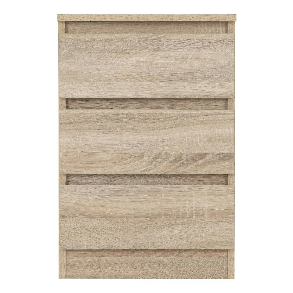 image 1 of Pair of Malvern 3 Drawer Bedside Tables Black