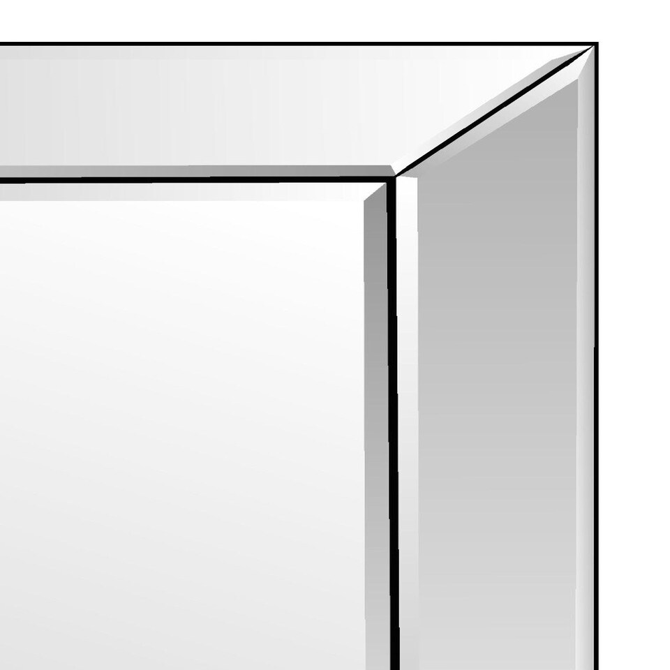 image 1 of Horsley All Glass Wall Mirror 69 x 58 CM N/A
