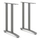 image 5 of Prima Desk 120cm in Oak with Silver Grey Steel Legs