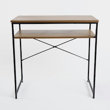OHS Wooden Home Office Shelving Modern Side Table Workstation Desk - Natural