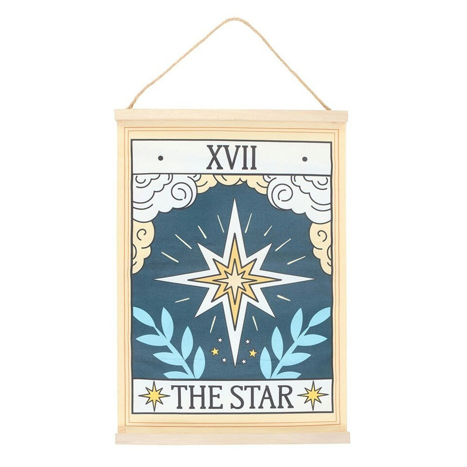 image 1 of Something Different The Star Vintage Tarot Wall Hanger - Multicoloured - One Size