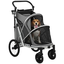 PawHut Dog Stroller, Folding Pet Stroller for Small Medium Dogs