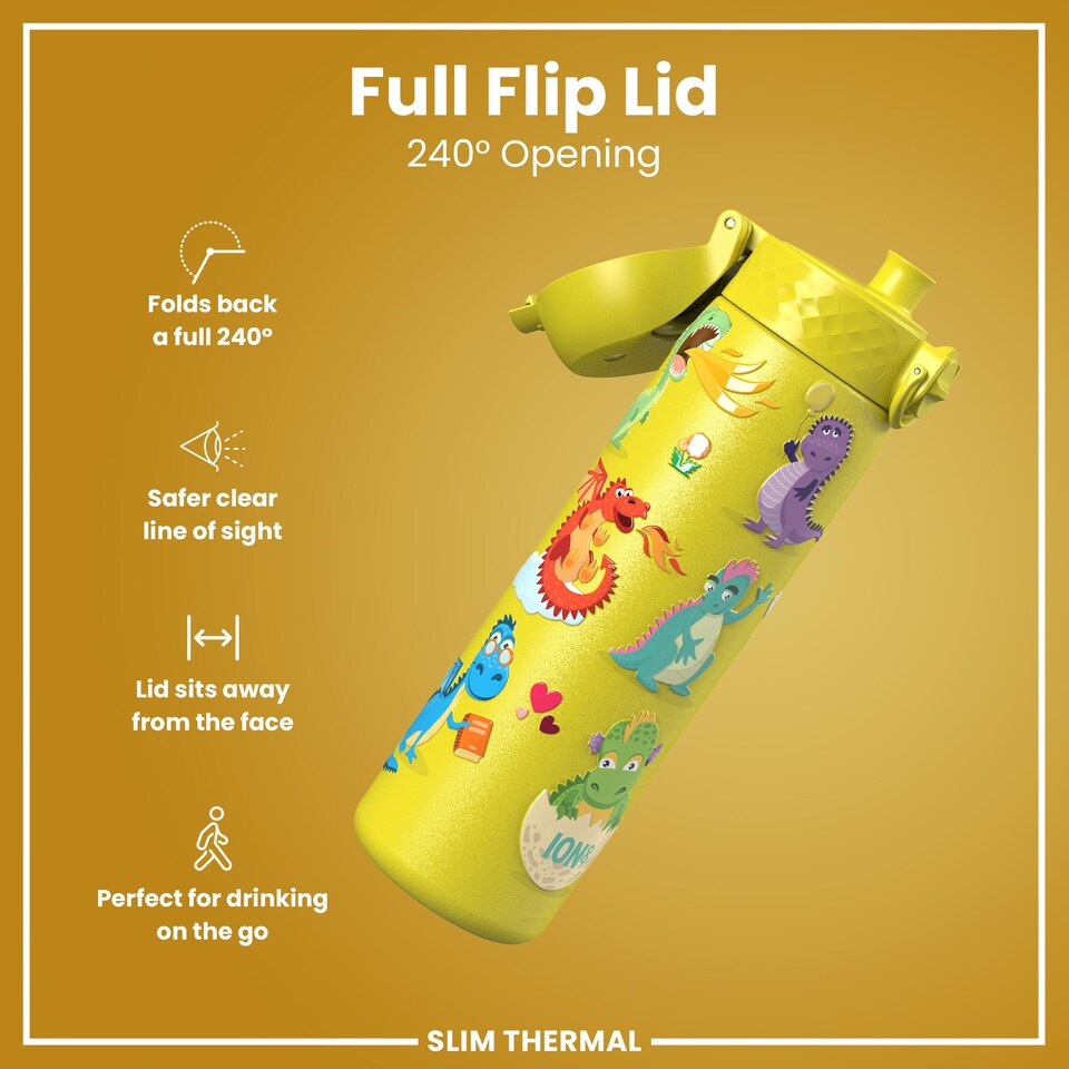 image 1 of Leak Proof Slim Water Bottle, Vacuum Insulated, 500ml (17oz)
