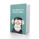 image 2 of Fantastic Husb Cheeky Chimp Nerd Chimpanzee Monkey Birthday Card