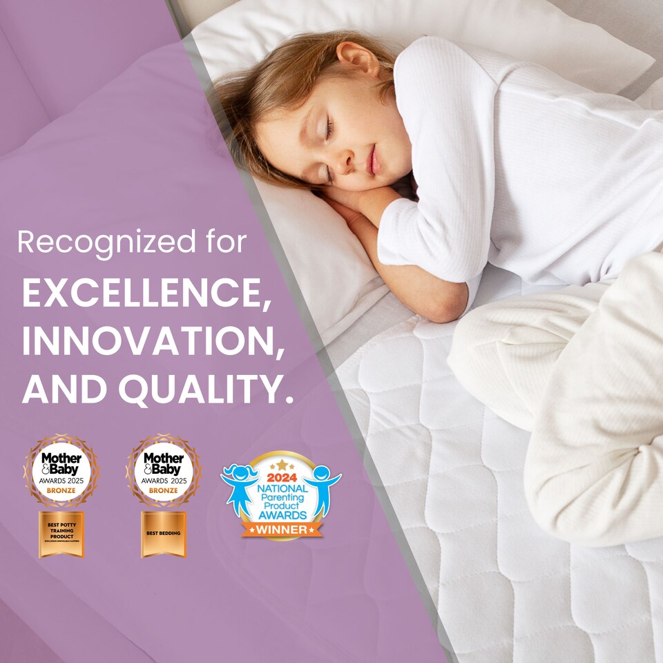 image 1 of Lynmark® 2x Toddler Potty Training Bed Pads, Absorbs Up to 1000ml, 85x70cm | White | 2 pack | 2