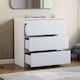 image 2 of Vida Designs Denver 3 Drawer Chest of Drawers Bedroom Storage, White