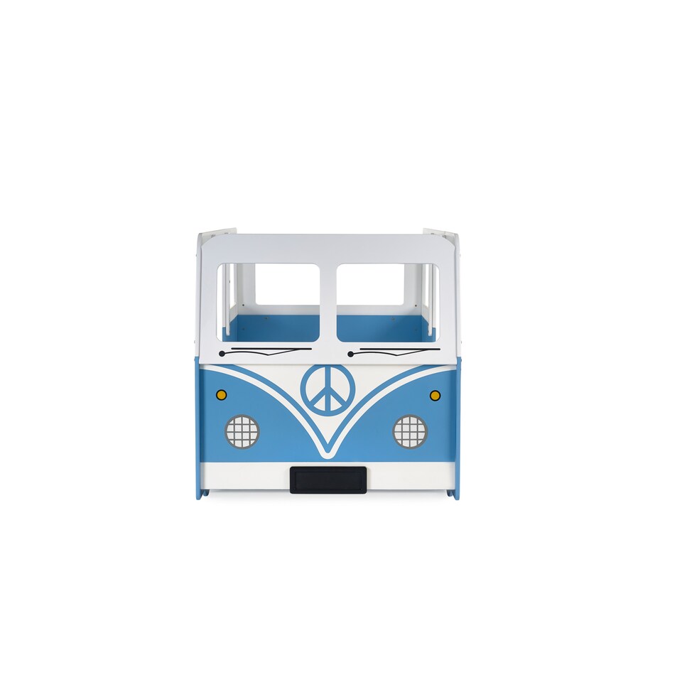 image 1 of Campervan 90cm Single Blue and White Bed