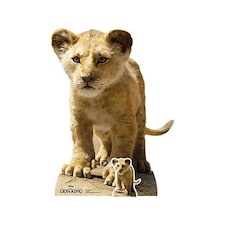 Young Simba Lion King Live Action Star Mini Cardboard Cutout 87cm