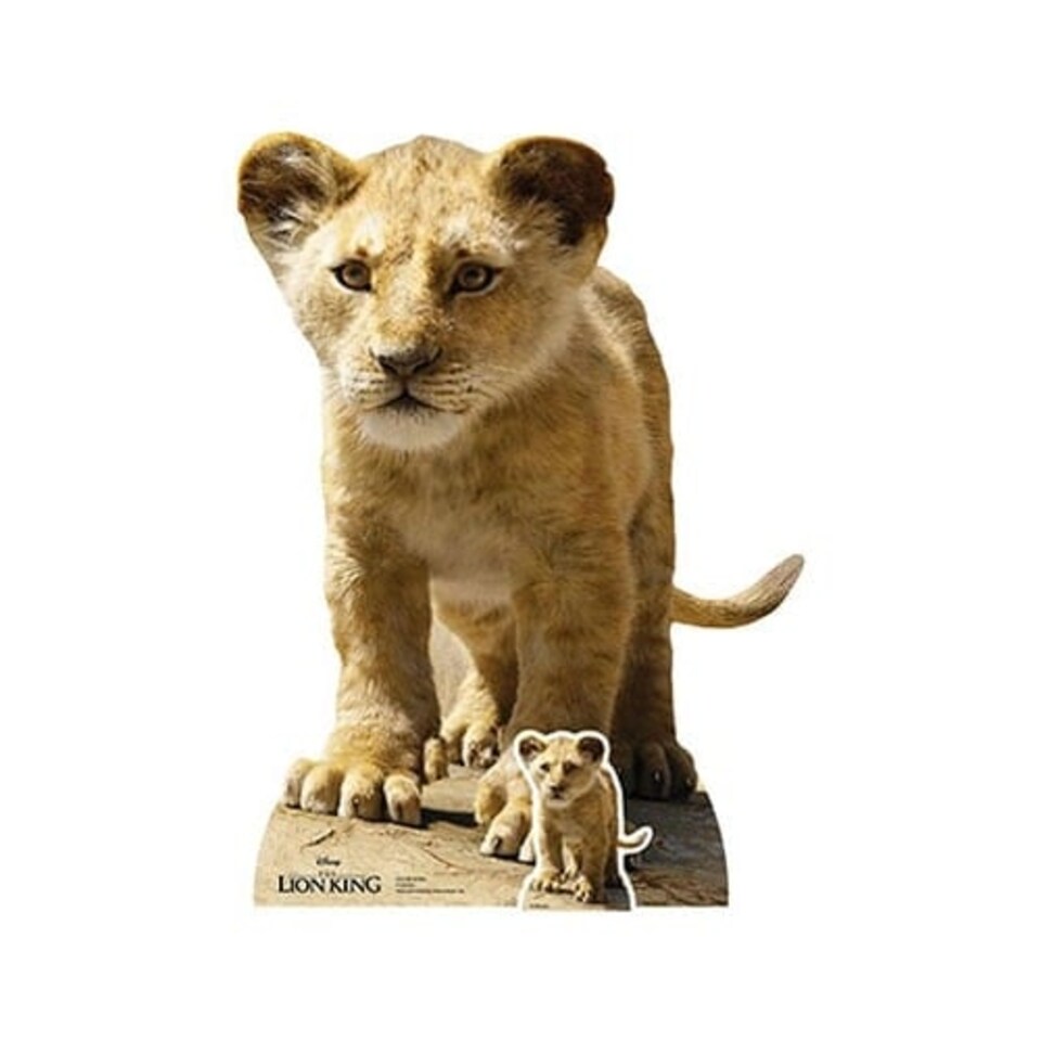 Young Simba Lion King Live Action Star Mini Cardboard Cutout 87cm