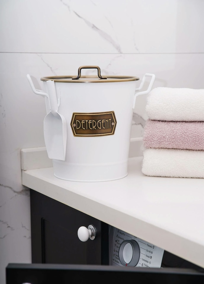 image 1 of White Detergent Storage Box