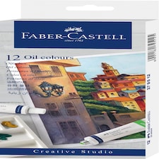 Oil Colours - Cardboard Box of 12 - Faber-Castell - FC379512 Multi