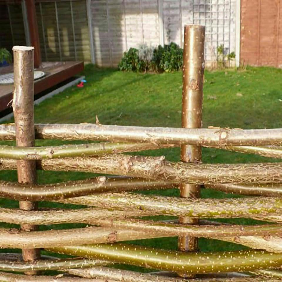 image 1 of Primrose Hazel Hurdle Fence Panel Premium Woven Wattle Weave 6ft x 4ft 6in