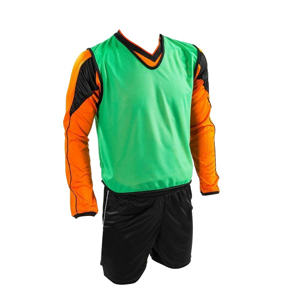 Precision Childrens/Kids Mesh Training Bib - Green - 10-14 Years