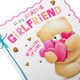 image 4 of Cute Forever Friends with Hearts Design Girlfriend Birthday Card