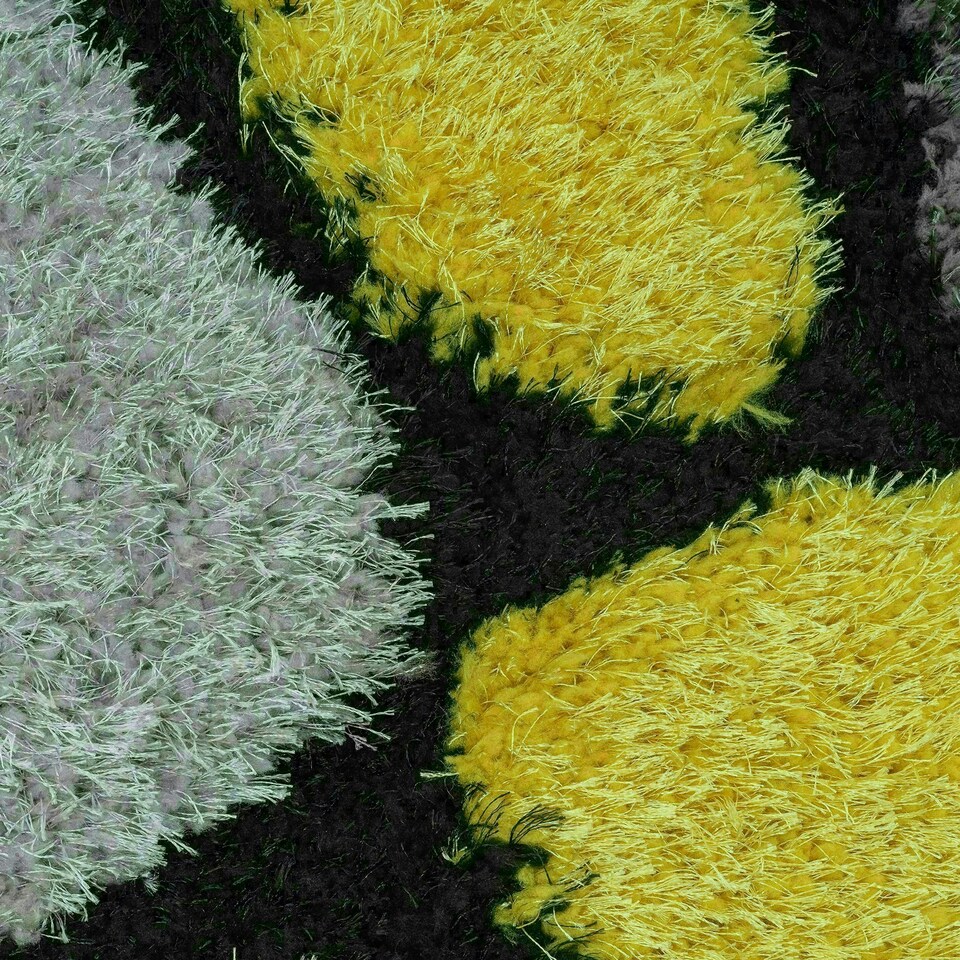 image 1 of Home Republic Pebbles Shaggy Rug - 80 x 150 Silver