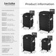 image 6 of Suitcase Set Mila - 4 hard-shell suitcases, including luggage scales and tags | Black | black | 1