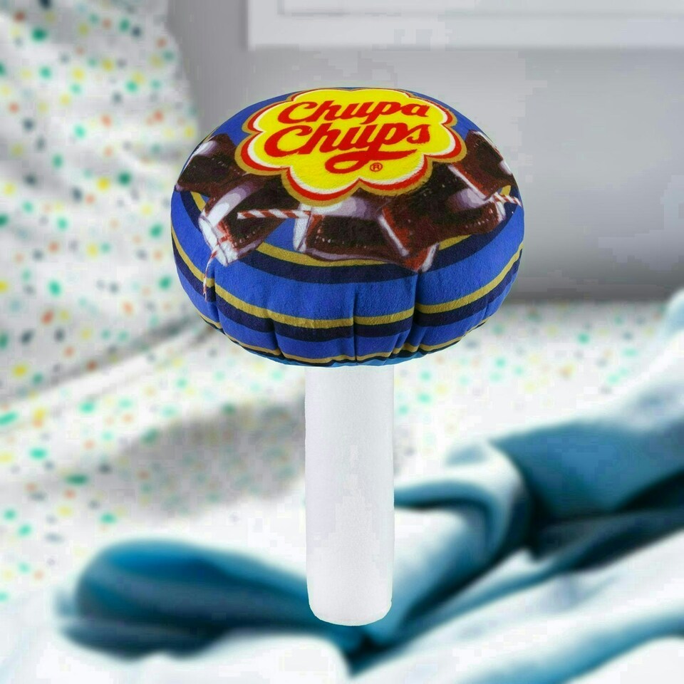 image 1 of Chupa Chups Soft Toy Cola Lolly Pop Food Themed Cute Plush Cuddly 30cm Blue